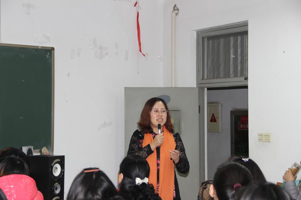 王丽珍教授在作报告