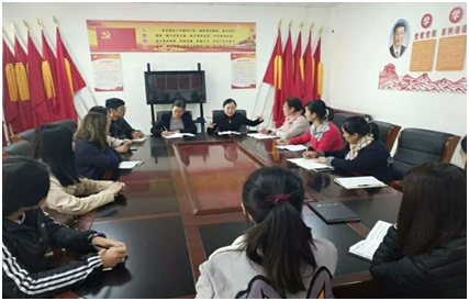 见习学生与所在园老师交流现场